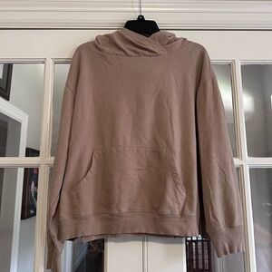 French Laundry Tan Cowl Neck Jacket